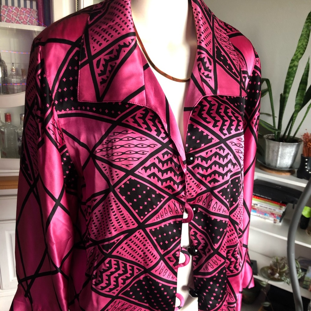 Hot pink funky blazer